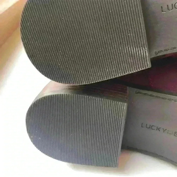 NEW! Lucky Brand Lefara Sugar Red Suede Boots. - Picture 10 of 10